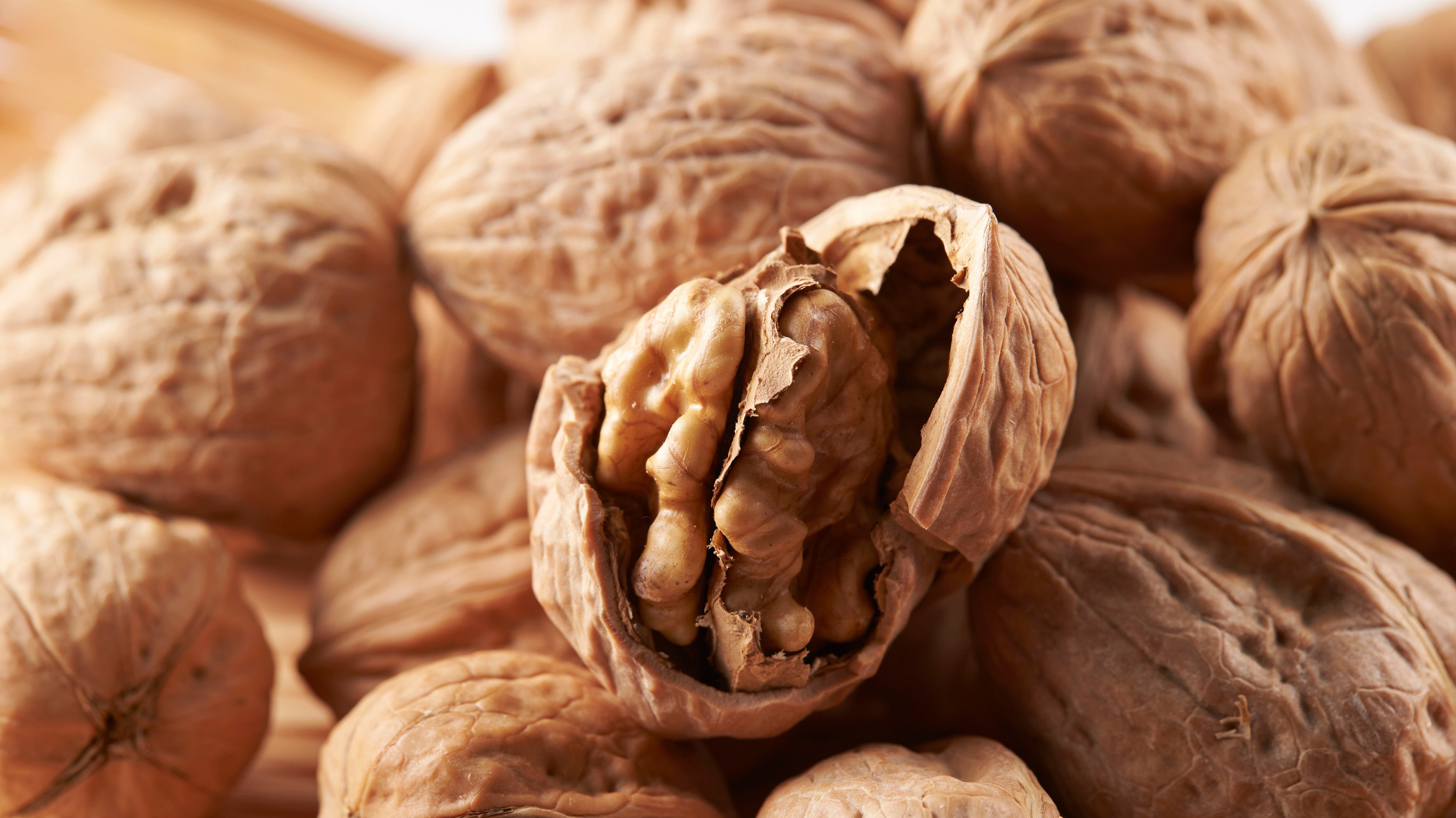 Pile of walnuts