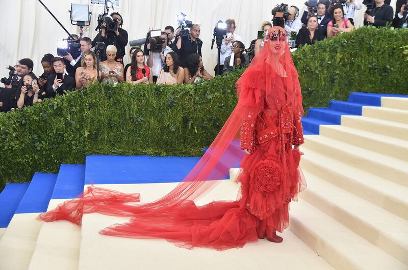 "Rei Kawakubo/Comme des Garcons: Art Of The In-Between" Costume Institute Gala - Arrivals (Photo by Theo Wargo/Getty Images For US Weekly)