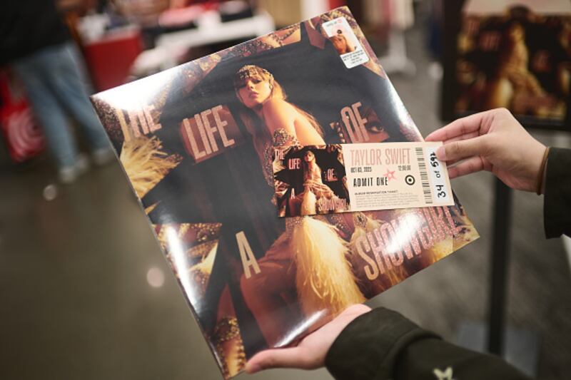 Target shoppers buying Taylor Swift's "The Life of a Showgirl"